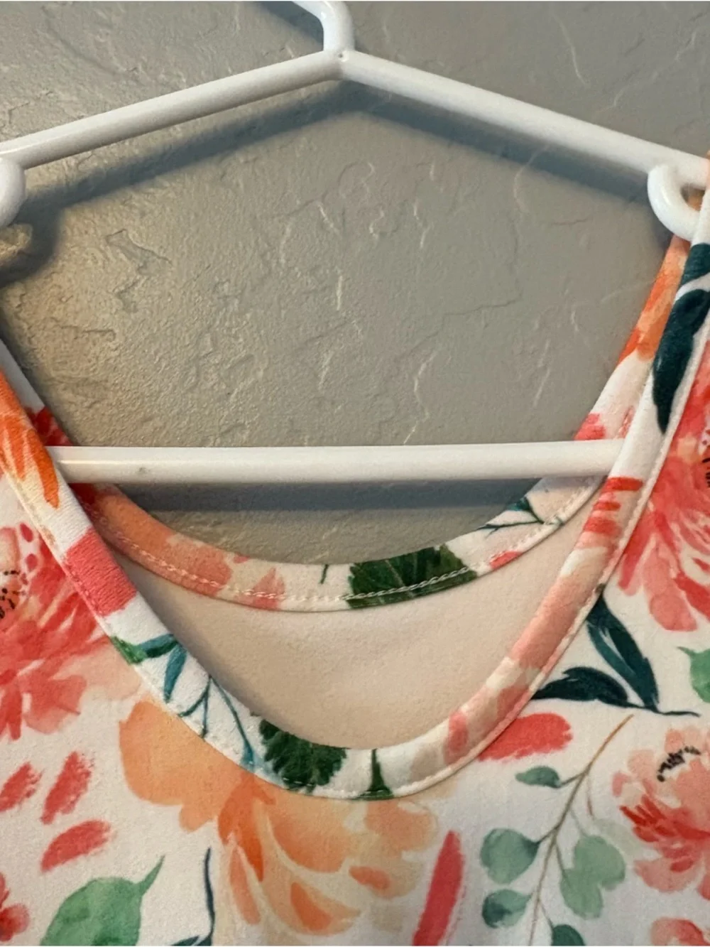 Cheeky Plum Farrah long sleeve coral and green floral leotard size 6